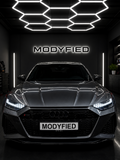 HEXAGON 14-GRID LED MED RAMME & DIMMING.