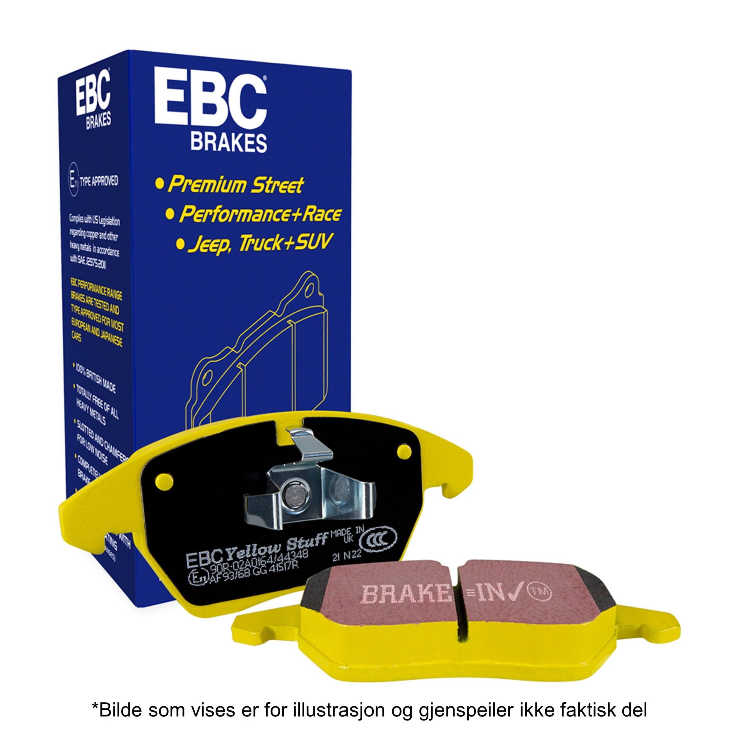 RS6 - EBC Yellowstuff Bremseklosser. Bak