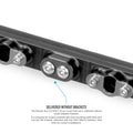 Nuke Nissan 4cyl CA18DET (Euro 4-port) fuel rail - without brackets. AN8