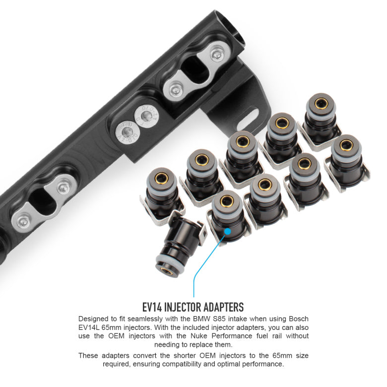 NUKE BMW 10cyl S85 fuel rail. AN8