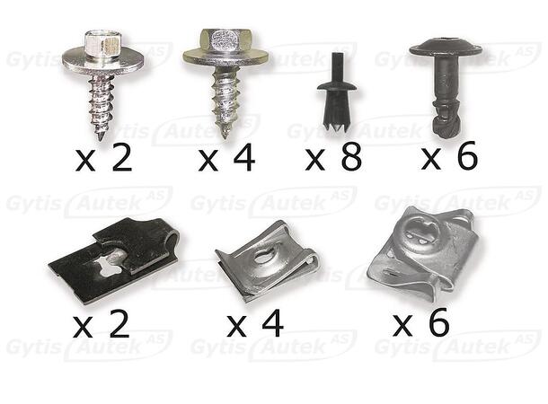 BMW E90/E91/E92 Monteringssett til bunnplate i plast
