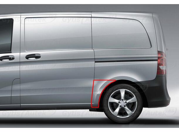 MB Vito W447 Hjulbuerbeskyttere. Bak. Folie. PPF