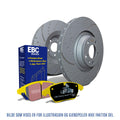 EBC Standard Bremseskiver og Yellowstuff klosser - Bak. Nissan S13 4x114,3